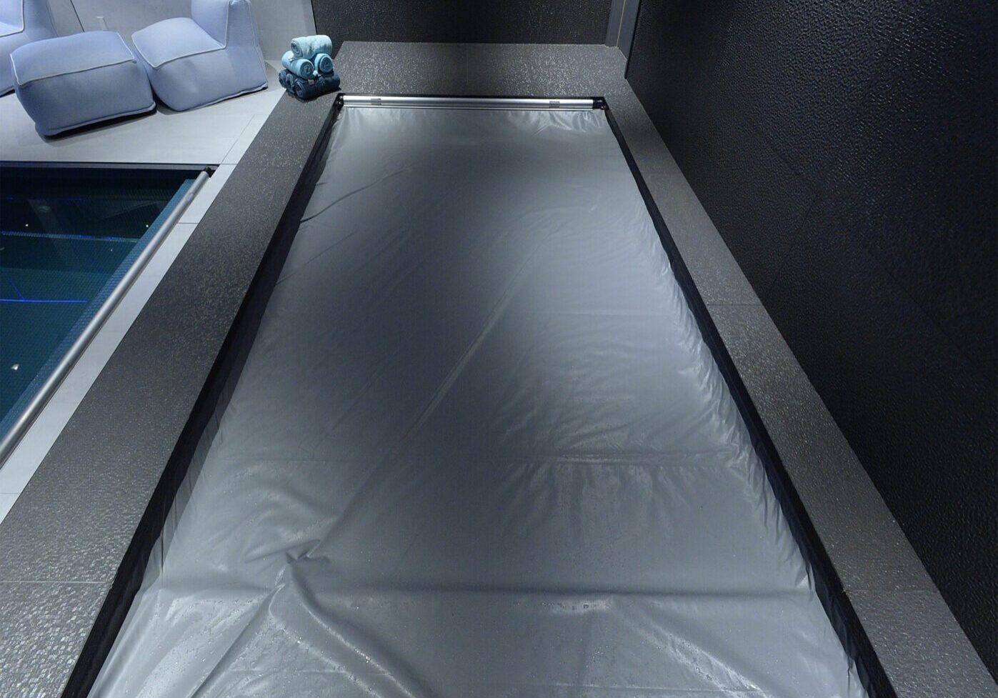 Modern indoor pool with sleek design