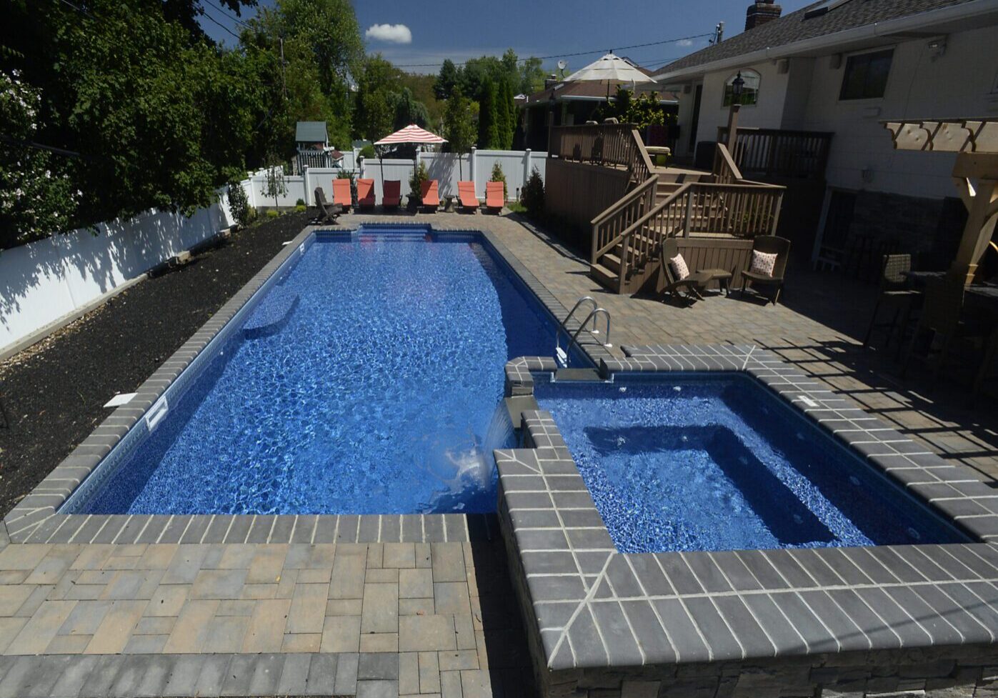 Modern pool and hot tub design